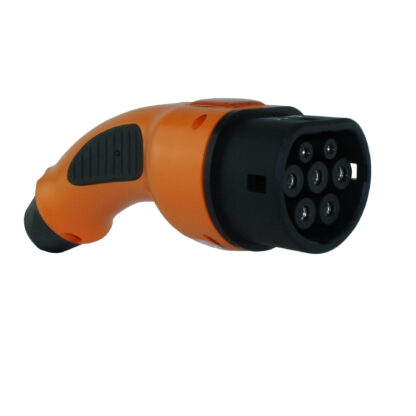 Oranje stekker volgens IEC62196-2 in oranje kleur