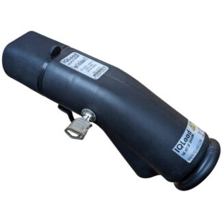 Productfoto Schuko adapter van zijaanzicht, sleutelschakelaar goed zichtbaar